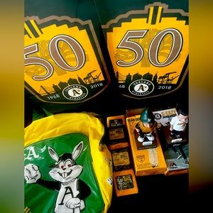 Rare Oakland Athletics Baseball Bundle Package